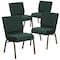 Flash Furniture Green Dot Fabric Church Chair, PK4 4-FD-CH0221-4-GV-S0808-GG - alternate 1