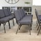 Flash Furniture Dark Gray Fabric Church Chair, PK4 4-FD-CH0221-4-SV-DKGY-GG - alternate 1