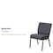 Flash Furniture Dark Gray Fabric Church Chair, PK4 4-FD-CH0221-4-SV-DKGY-GG - alternate 6