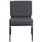 Flash Furniture Dark Gray Fabric Church Chair, PK4 4-FD-CH0221-4-SV-DKGY-GG - alternate 5