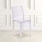 Flash Furniture Phantom Series Transparent Stacking Side Chair, PK4 4-FH-121-APC-GG - alternate 1