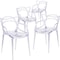 Flash Furniture Nesting Series Transparent Stacking Side Chair, PK4 4-FH-173-APC-GG - alternate 5