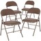 Flash Furniture HERCULES Series Double Braced Beige Vinyl Folding Chair, PK4 4-HA-F003D-BGE-GG - alternate 4