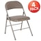 Flash Furniture HERCULES Series Double Braced Gray Vinyl Folding Chair, PK4 4-HA-F003D-GY-GG - alternate 3