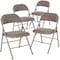 Flash Furniture HERCULES Series Double Braced Gray Vinyl Folding Chair, PK4 4-HA-F003D-GY-GG - alternate 8