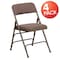 Flash Furniture Beige Fabric Folding Chair, PK4 4-HA-MC309AF-BGE-GG - alternate 5