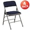 Flash Furniture Navy Fabric Folding Chair, PK4 4-HA-MC309AF-NVY-GG - alternate 2
