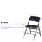 Flash Furniture Navy Fabric Folding Chair, PK4 4-HA-MC309AF-NVY-GG - alternate 5