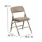 Flash Furniture Beige Vinyl Folding Chair, PK4 4-HA-MC309AV-BGE-GG - alternate 6