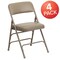 Flash Furniture Beige Vinyl Folding Chair, PK4 4-HA-MC309AV-BGE-GG - alternate 4