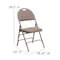 Flash Furniture Beige Fabric Folding Chair, PK4 4-HA-MC705AF-3-BGE-GG - alternate 2