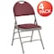 Flash Furniture Burgundy Fabric Folding Chair, PK4 4-HA-MC705AF-3-BY-GG - alternate 4