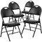 Flash Furniture Black Vinyl Folding Chair, PK4 4-HA-MC705AV-3-BK-GG - alternate 6