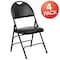 Flash Furniture Black Vinyl Folding Chair, PK4 4-HA-MC705AV-3-BK-GG - alternate 5