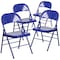 Flash Furniture Cobalt Blue Folding Chair, PK4 4-HF3-BLUE-GG - alternate 5