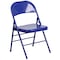 Flash Furniture Cobalt Blue Folding Chair, PK4 4-HF3-BLUE-GG - alternate 6
