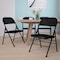 Flash Furniture Black Metal Folding Chair, PK4 4-HF3-MC-309AS-BK-GG - alternate 1