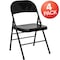Flash Furniture Black Metal Folding Chair, PK4 4-HF3-MC-309AS-BK-GG - alternate 3