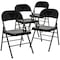 Flash Furniture Black Metal Folding Chair, PK4 4-HF3-MC-309AS-BK-GG - alternate 8