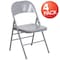 Flash Furniture Gray Metal Folding Chair, PK4 4-HF3-MC-309AS-GY-GG - alternate 3