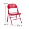 Flash Furniture Red Metal Folding Chair, PK4 4-HF3-MC-309AS-RED-GG - alternate 7