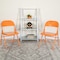Flash Furniture Orange Marmalade Folding Chair, PK4 4-HF3-ORANGE-GG - alternate 1