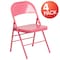 Flash Furniture Bubblegum Pink Folding Chair, PK4 4-HF3-PINK-GG - alternate 8