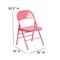 Flash Furniture Bubblegum Pink Folding Chair, PK4 4-HF3-PINK-GG - alternate 5