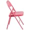 Flash Furniture Bubblegum Pink Folding Chair, PK4 4-HF3-PINK-GG - alternate 6