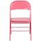 Flash Furniture Bubblegum Pink Folding Chair, PK4 4-HF3-PINK-GG - alternate 4
