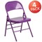 Flash Furniture Impulsive Purple Folding Chair, PK4 4-HF3-PUR-GG - alternate 3