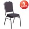 Flash Furniture Black Fabric Banquet Chair, PK4 4-HF-C01-SV-E26-BK-GG - alternate 2