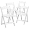 Flash Furniture White Resin Folding Chair, PK4 4-LE-L-1-WH-SLAT-GG - alternate 2