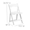 Flash Furniture White Resin Folding Chair, PK4 4-LE-L-1-WH-SLAT-GG - alternate 5
