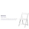Flash Furniture White Resin Folding Chair, PK4 4-LE-L-1-WH-SLAT-GG - alternate 3