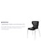 Flash Furniture Lowell Contemporary Design Black Plastic Stack Chair, PK4 4-LF-7-07C-BLK-GG - alternate 5