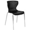 Flash Furniture Lowell Contemporary Design Black Plastic Stack Chair, PK4 4-LF-7-07C-BLK-GG - alternate 7
