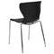 Flash Furniture Lowell Contemporary Design Black Plastic Stack Chair, PK4 4-LF-7-07C-BLK-GG - alternate 8