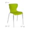 Flash Furniture Lowell Contemporary Design Citrus Green Plastic Stack Chair, PK4 4-LF-7-07C-CGRN-GG - alternate 2