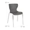 Flash Furniture Lowell Contemporary Design Gray Plastic Stack Chair, PK4 4-LF-7-07C-GRY-GG - alternate 9