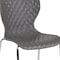 Flash Furniture Lowell Contemporary Design Gray Plastic Stack Chair, PK4 4-LF-7-07C-GRY-GG - alternate 2