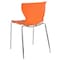 Flash Furniture Lowell Contemporary Design Orange Plastic Stack Chair, PK4 4-LF-7-07C-ORNG-GG - alternate 9