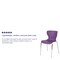 Flash Furniture Lowell Contemporary Design Purple Plastic Stack Chair, PK4 4-LF-7-07C-PUR-GG - alternate 9