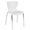 Flash Furniture Lowell Contemporary Design White Plastic Stack Chair, PK4 4-LF-7-07C-WH-GG - alternate 9