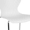 Flash Furniture Lowell Contemporary Design White Plastic Stack Chair, PK4 4-LF-7-07C-WH-GG - alternate 7