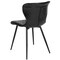 Flash Furniture Bristol Contemporary Upholstered Chair in Black Vinyl, PK4 4-LF-9-07A-BLK-GG - alternate 7