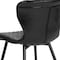 Flash Furniture Bristol Contemporary Upholstered Chair in Black Vinyl, PK4 4-LF-9-07A-BLK-GG - alternate 8