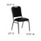 Flash Furniture Black Vinyl Banquet Chair, PK4 4-NG-108-SV-BK-VYL-GG - alternate 7
