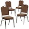 Flash Furniture Coffee Fabric Banquet Chair, PK4 4-NG-C01-COFFEE-GV-GG - alternate 1