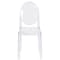 Flash Furniture Ghost Chair with Oval Back in Transparent Crystal, PK4 4-OW-GHOSTBACK-18-GG - alternate 5